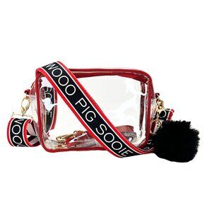 ARKANSAS - Licensed - Wooo Pig | Game Day | Clear Purse | Adjustable Strap